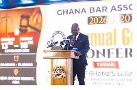 Moses Baiden, CEO of Margins ID Group speaks at 2026/2027 Ghana Bar Association Annual Conference