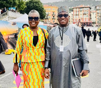 Fisheries minister, Emelia Arthur and the late Dr Murtala Mohammed