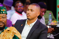 Fallou Galass Bakhoum (R), representative of Embassy of Switzerland to Ghana, Benin and Togo