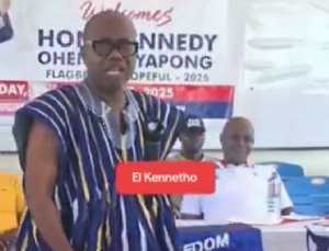 Nyantakyi was seen campaigning for Kennedy Agyapong