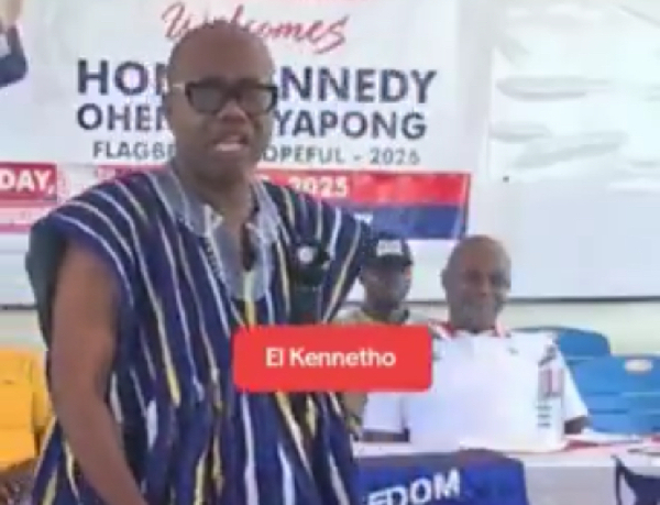 Nyantakyi was seen campaigning for Kennedy Agyapong