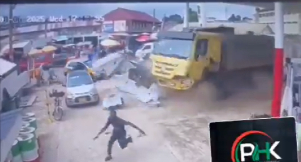 A screenhot of the accident