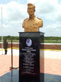 The statue of the late Cpl Attipoe