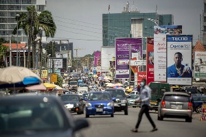 File photo of a street in Accra [Credit Bloomberg]