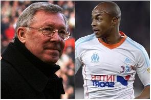 Sir Alex Ferguson and Andre Ayew