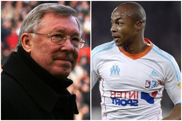 Sir Alex Ferguson and Andre Ayew