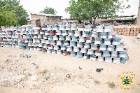 Some of the cookstoves being distributed by the government