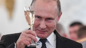 Vladimir Putin Wine Glass Cheers