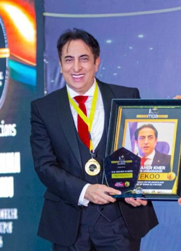 The award is in recognition of H.E. Maher Kheir’s impactful leadership and contributions in Ghana