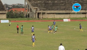 University of Ghana (UG) scored All Nations University College 2-0 in the Tertiary Football League