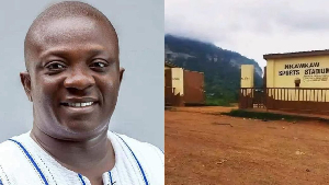 Dr Bryan Acheampong is looking to reconstruct the Nkawkaw Stadium