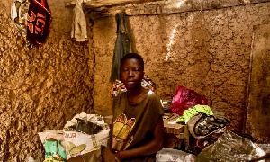 Thirteen-year-old Koffi left Ghana for the first time when he went to Nigeria to work as a farm hand