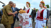 The visit formed part of the second day of the President’s state visit to Belarus