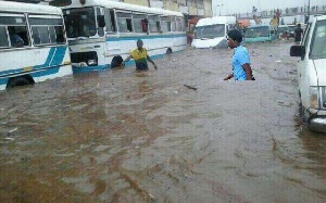 The rains on Sunday also flooded some parts of Kumasi, Ashanti Region capital