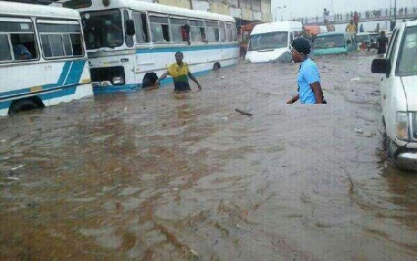 The rains on Sunday also flooded some parts of Kumasi, Ashanti Region capital