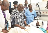 Vice president Bawumia visited the victims transported to the hospitals