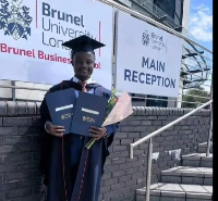 Thomas Amoani during his graduation