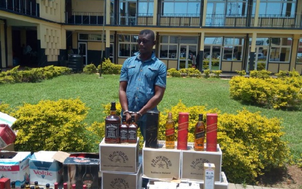 The suspect, Yaw Nambu Dosu, was denied authorization to produce alcoholic beverages