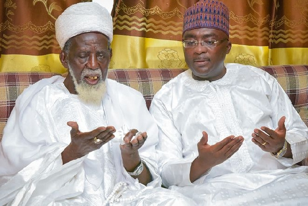 Sheikh Osmanu Nuhu Sharubutu, National Chief  Imam with Dr. Bawumia