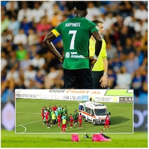 Ghanaian player Dwamena dies after collapsing in Albanian league