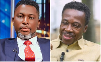 A Plus (L) has advised Kofi Owusu Aduonum (R) to keep his marital affairs private