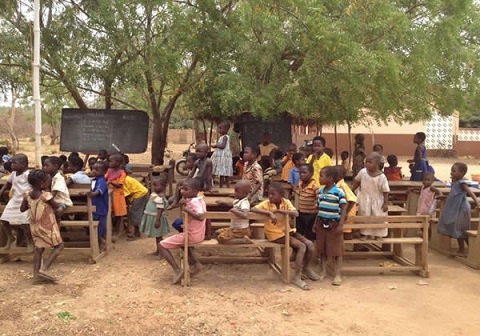 File photo: The children have been learning under trees for the past ten years