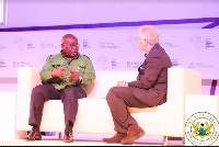President Akufo-Addo with Matthew Winkler, Editor-in-chief of Bloomberg
