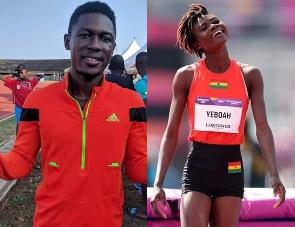 Ghanaian athletes Sarfo Ansah and Rose Yeboah