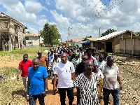 Okudzeto Ablakwa, others at the sod cutting of the project