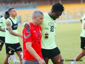 Chris Hughton led his first training session ahead of Angola clash