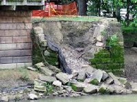 File photo of a collapsed wall