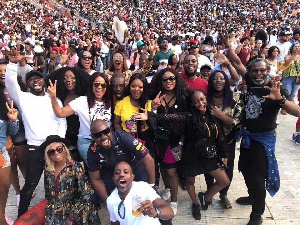 Ghanaian stars at the Global Citizen Festival in South Africa