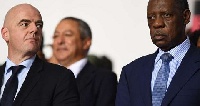 FIFA President Gianni Infantino and Issa Hayatou