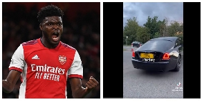 Thomas Partey with his customized Lamborghini Urus