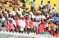 Some supporters at the stadium