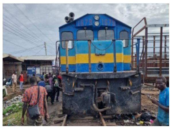 A passenger train travelling from Tema to Accra derailed at Avenor
