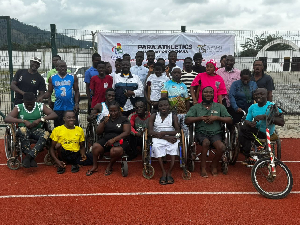 Some of the Ghanaian para athletes who partook in the previous exercise