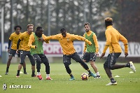Ghana and Juventus midfielder Kwadwo Asamoah is back at training