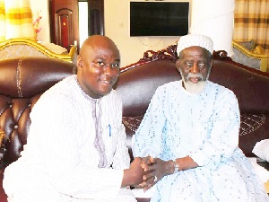Alhaji Rashid Adam with the National Chief Imam, Dr. Sheikh Osman Nuhu Sharabutu