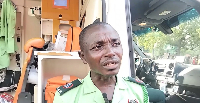 Jafar Abdulai is a medical technician with the Ambulance Service