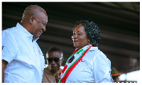 John Dramani Mahama and Prof. Naana Jane Opoku-Agyemang