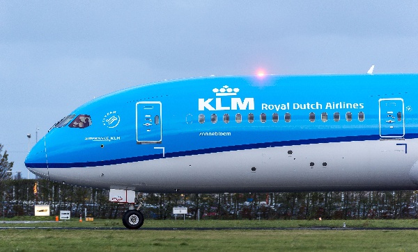 A KLM Dutch Airlines aircraft