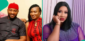A picture of Yul Edochie with May has sparked reactions online A picture of Yul Edochie with May has sparked reactions online