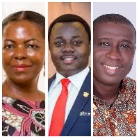 MP for Ayawaso West Wuogon,Lydia Seyram Alhassan, Rev. John Ntim Fordjour,  Patrick Yaw Boamah