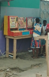 Children seen at a betting site