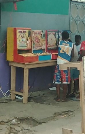 Children seen at a betting site