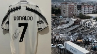 Ronaldo's signed shirt will be auctioned to raise funds to support the victims