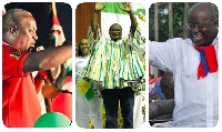 Will Ayariga [M] endorse John Mahama [L] of the NDC or Akufo-Addo [R] of the NPP?