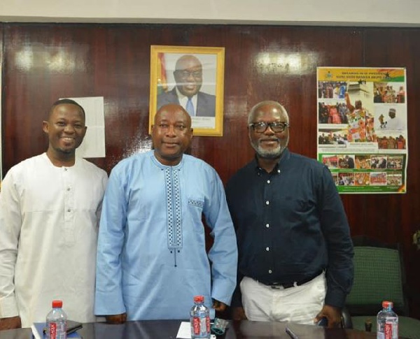 (L-R) Francis Doku Deputy Minister of Tourism, Arts and Culture, Dr Ziblim Barri Iddi and Dan Obilor