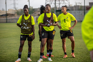 Some players of the Black Queens at training